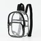 Clear Mini Backpack Stadium Approved, Size 7.5"x2.8"x9" for Girls, for Concert, Festival, Sport Events&Daily Use(Black)